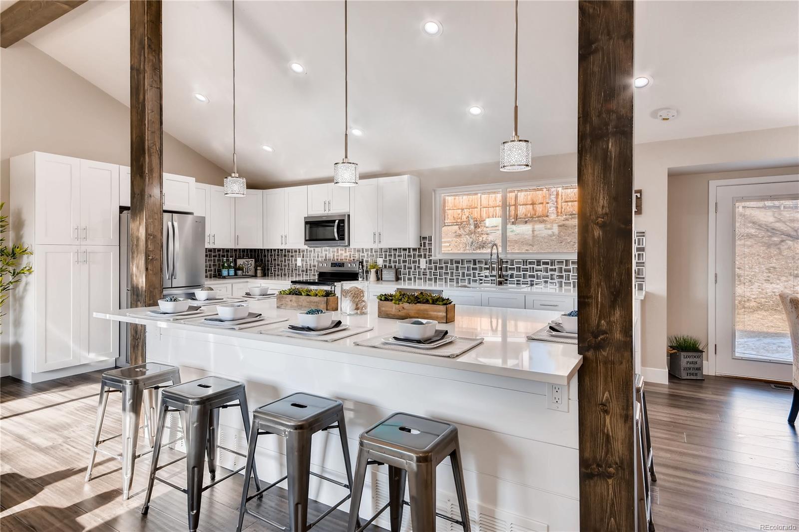 remodeled staged kitchen